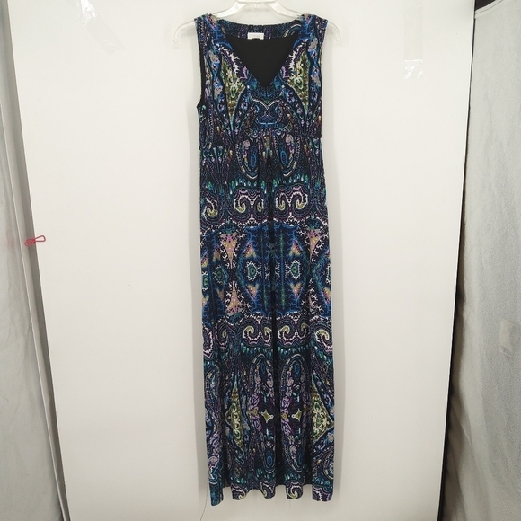 Chicos 0 (xs) sleeveless summer maxi dress - Picture 1 of 8